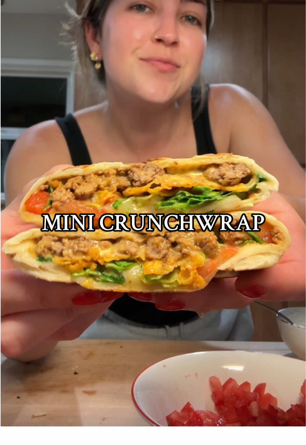 Mini crunchwraps are so cutesy  #Recipe #cooking #tacobell #crunchwrapsupreme #crunchwrap #minicrunchwrap #easydinner #EasyRecipe #dinner #dinnerinspo #DinnerIdeas 