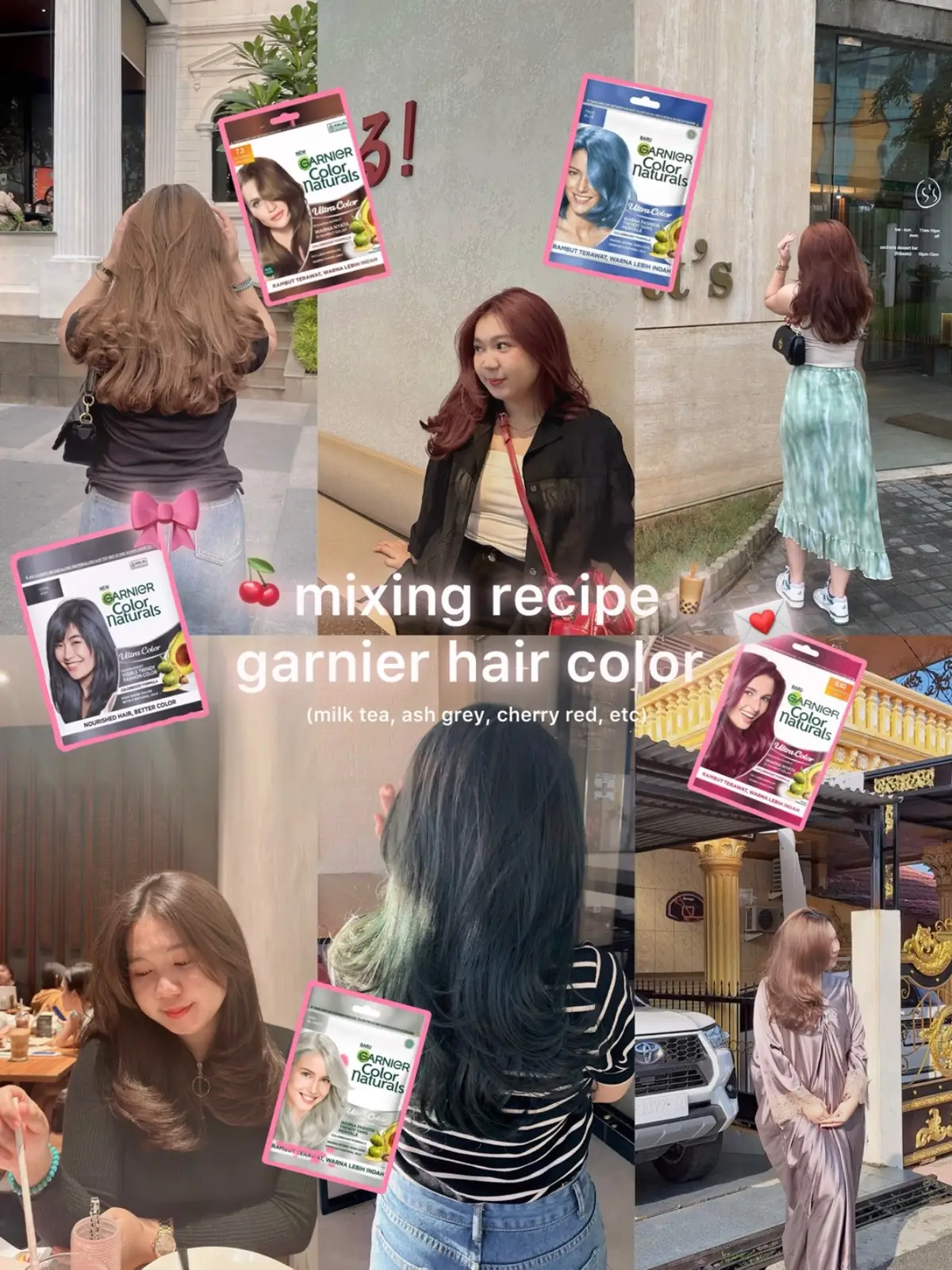 u guys should try coloring with garnier istg😫🤍 #fyp #garnierhaircolor #ashblonde #hairmixing #milkteahair #redhair #hairtok #haircolor #hairinspo 