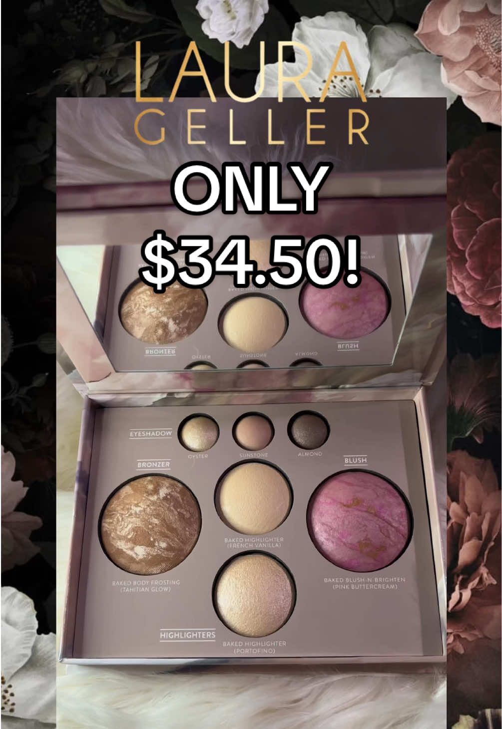 The @Laura Geller Beauty Best of the Best Baked Face Palette is ONLY $34.50 right now!    (Plus FREE shipping!)     This deal ends on 4/17, so click on the orange cart 🛒 link to grab yours now! 🏃‍♀️💨             #creatorsearchinsights #laurageller #makeup #tiktokshop #sale 