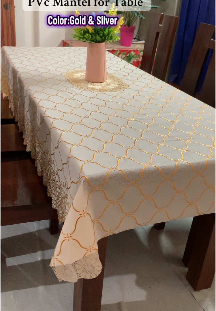 PVC Mantel for Table ! #tablecloth #tablecover #mantel #diningcover  #waterproof #pvcmantel 