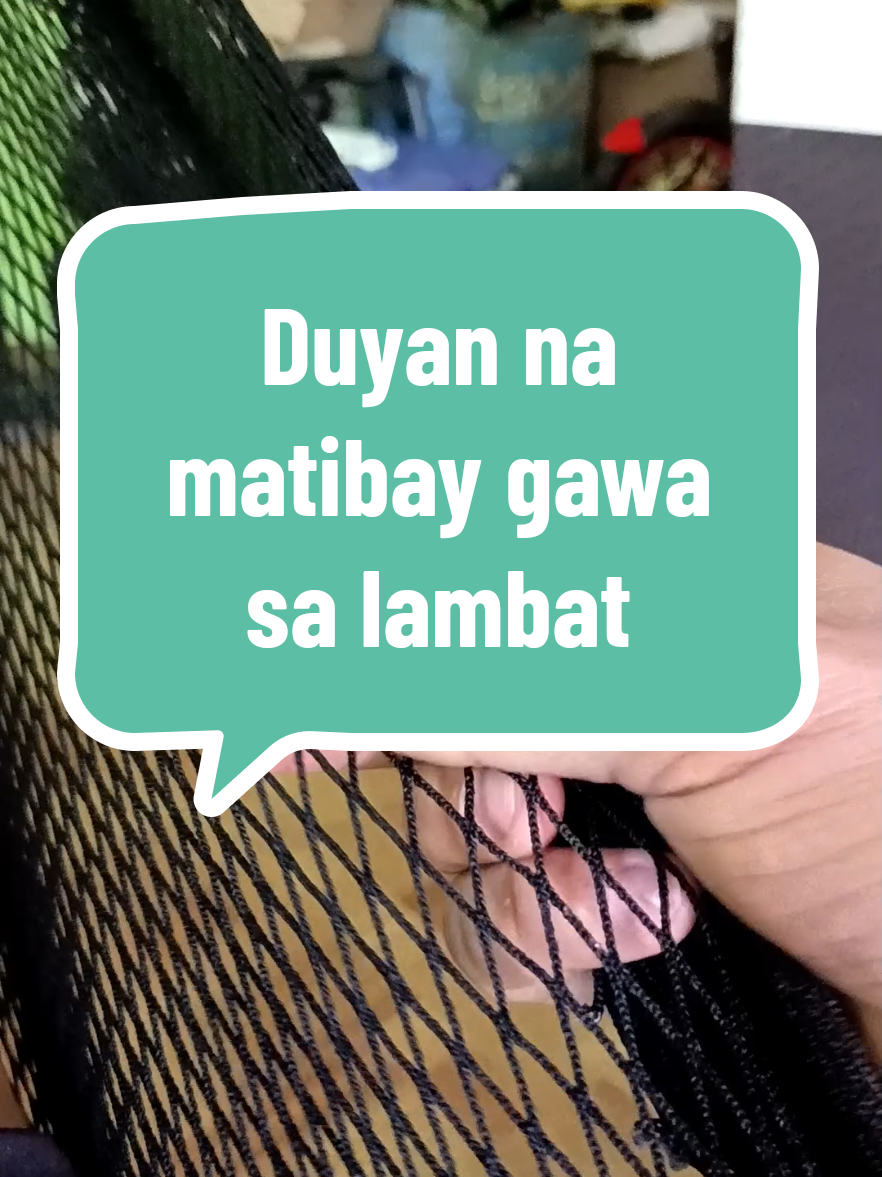gawa sa lambat pero wag ka malambot at matibay to #duyan #hammock #matibay 