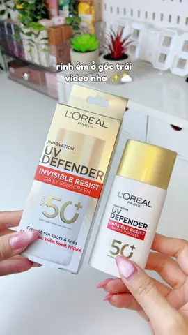 Kem chống nắng vạch đỏ nhà L’oreal có lớp finish trên da mỏng nhẹ và chống nắng siu tốt lun ☀️ #loreal #lorealparis #kemchongnang #suncream #reviewlamdep #review #trending #viral #xuhuong #beauty #skincare #chongnang #xhtiktok #thaothichriviu #fyp 