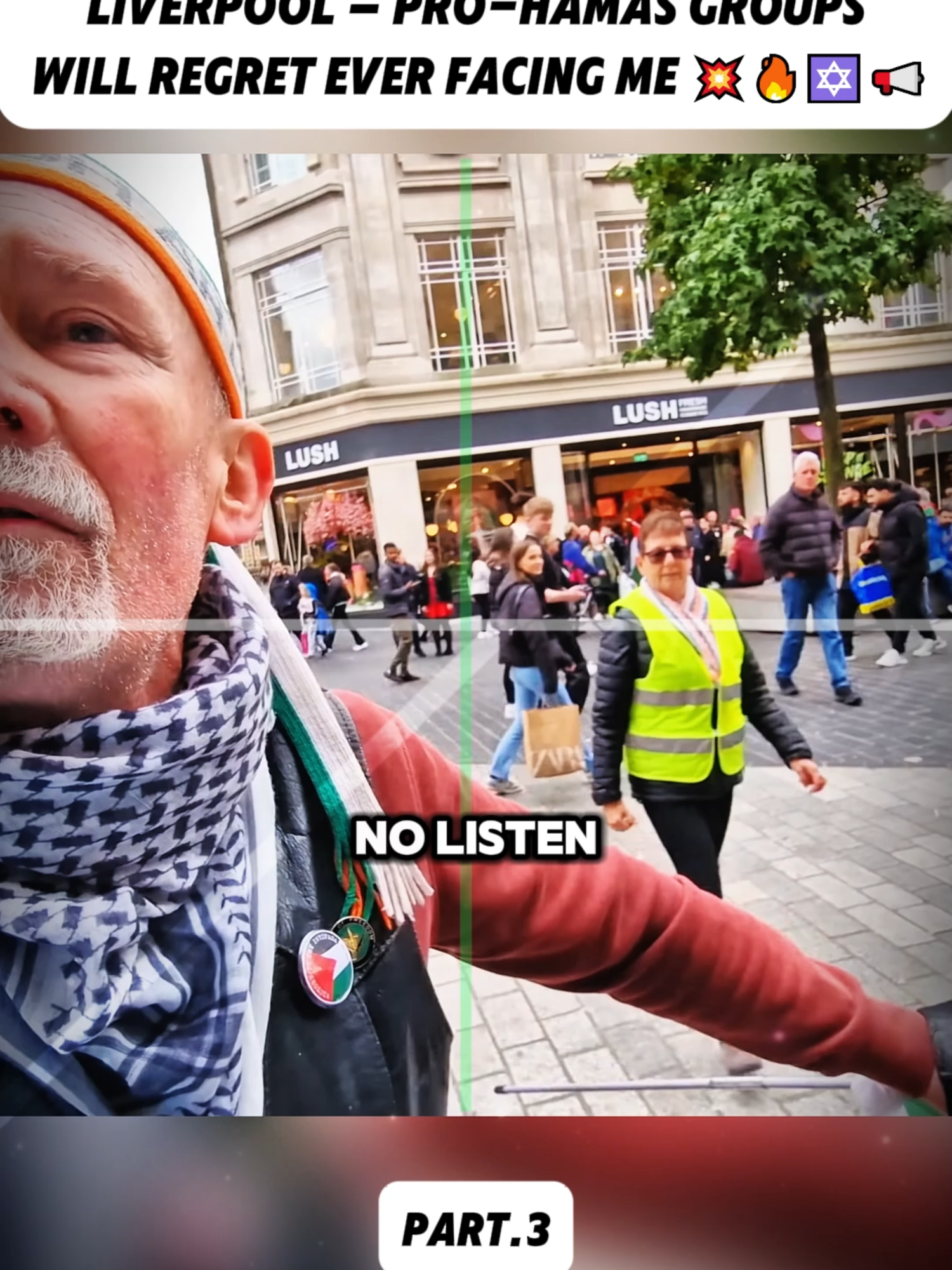 LIVERPOOL – Pro-Hamas Groups Will Regret Ever Facing Me 💥🔥✡️📢  Pt3 #audit #auditingbritain #TooReal #security #PublicFreakout #WTFMoment #publicphotography #CaughtOnCamera #StreetDrama
