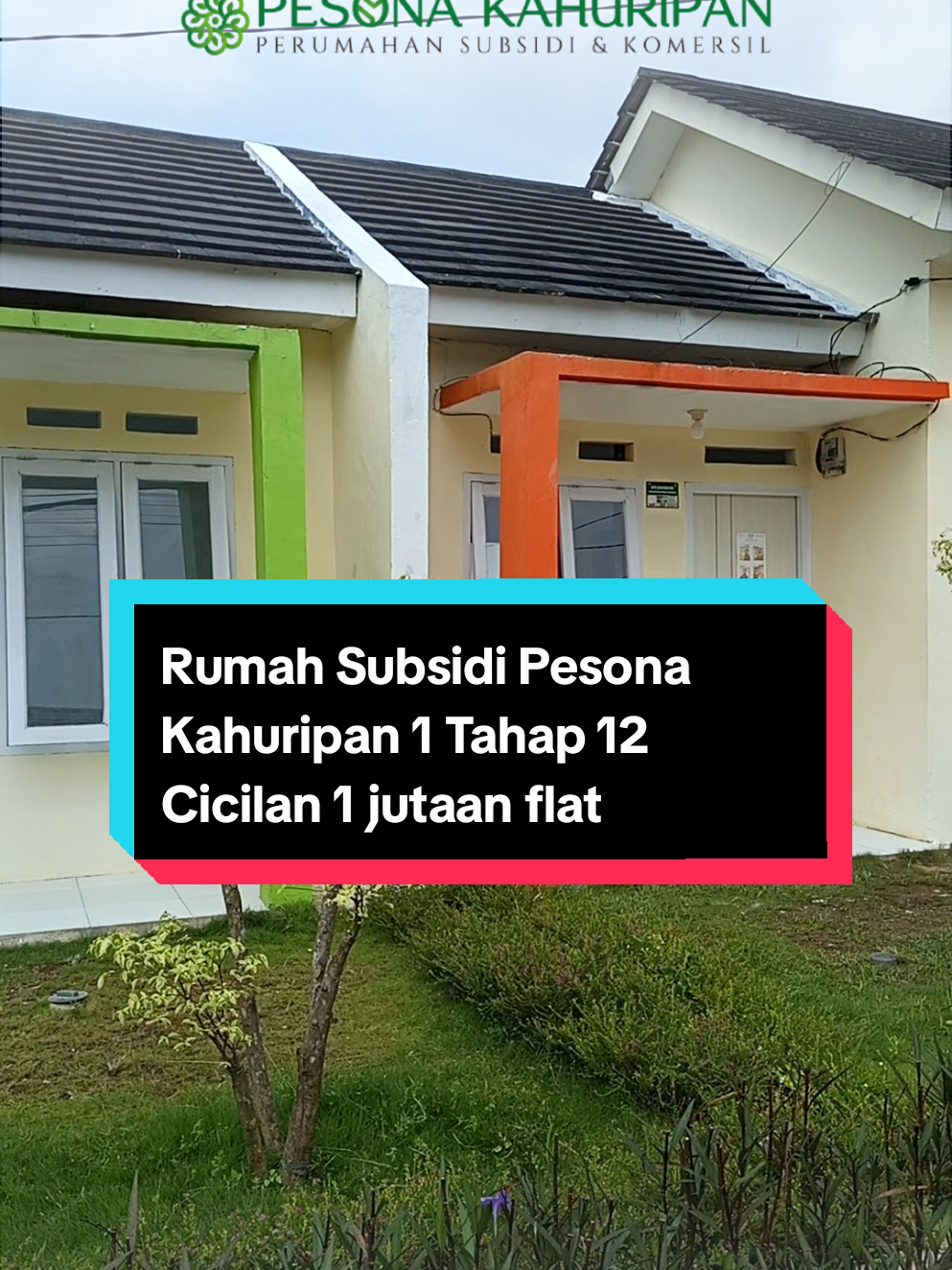 Rumah subsidi cicilan 1 jutaan flat sampai lunas...  #pesonakahuripan #cicilan1jutaan #rumahsubsidi #chellyproject #fyp 