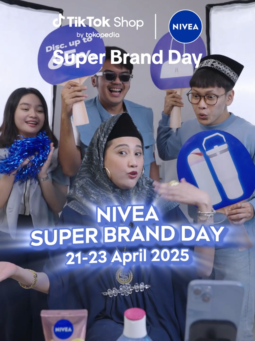 NIVEA Super Brand Day Diskon up to 65% Hanya di tanggal 21 - 23 April 2025! Ada Banyak Giveaway, gift dan limited bundle super best deal loh. Yuk Belanja Sekarang! Jangan Sampai ketinggalan. #SuperBrandDay #NIVEA #infopromo 