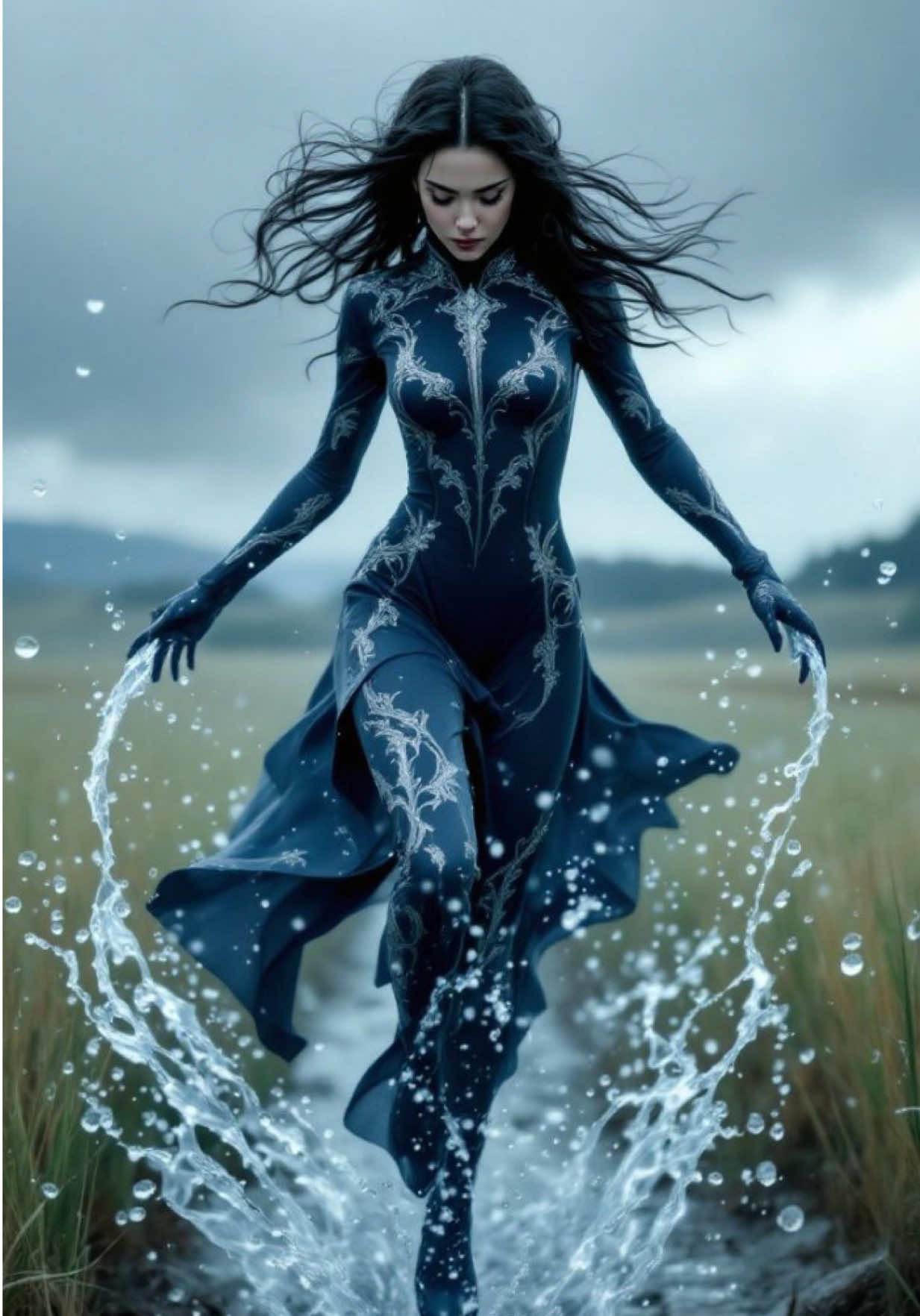 The Elements of water💧 #aiart #darkfantasyesthetic #livephotowallpaper #fantasy 