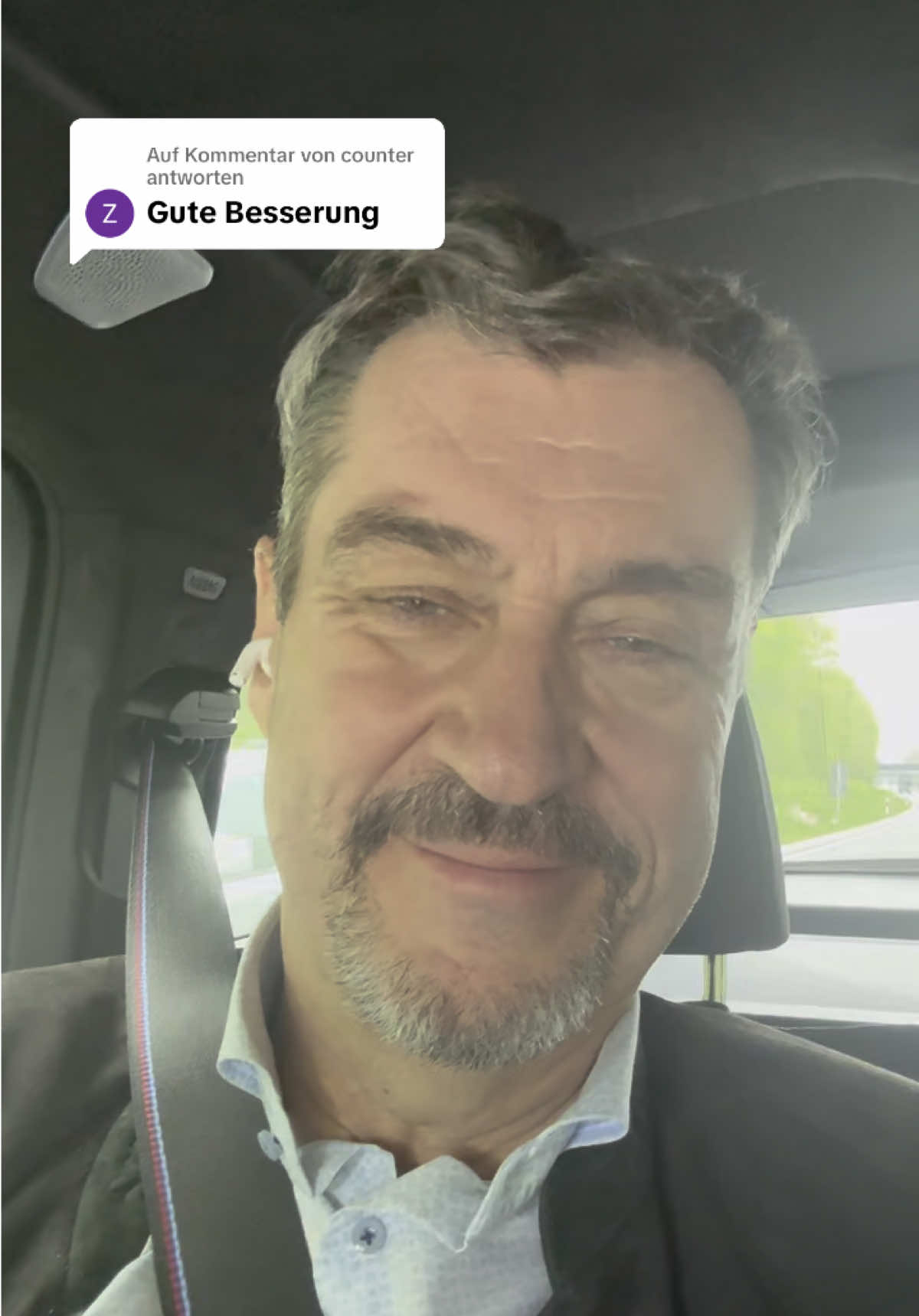 Antwort auf @counter Danke für all die Genesungswünsche, habe mich sehr darüber gefreut 😇 Ps: Habe sogar schon wieder Bratwürste und Leberkäs gegessen 😀 #söder #markussöder #csu #bayern #gesund #daheim #danke #fyp #fy  