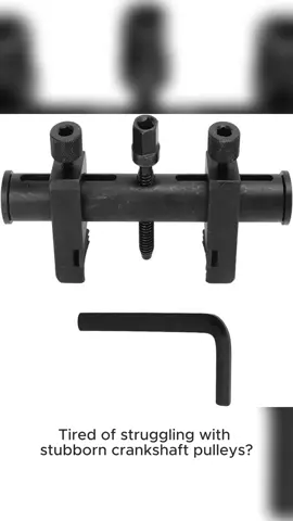 Prettyia Adjustable Crankshaft Pulley Removal Tool with Anti-Slip Thread, 40-165mm Adjustable Range, Durable Steel Construction for Various Automotive and Machinery Use