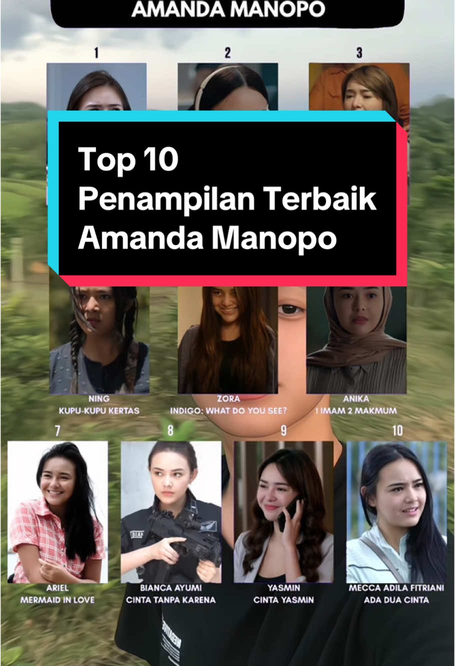 IMO: Top 10 Penampilan Terbaik Amanda Manopo #amandamanopo #foryou #foryoupage #fyp 