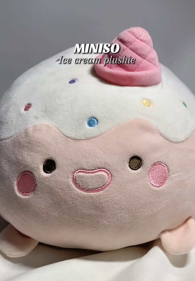 Ice cream plushie from @Miniso Official! Get yours now by clicking the yellow basket. 🍦🩷 #fyp #foryou #foryoupage #fypシ゚ #fyppppppppppppppppppppppp #fypagee #get #yours #now #plushie #miniso 