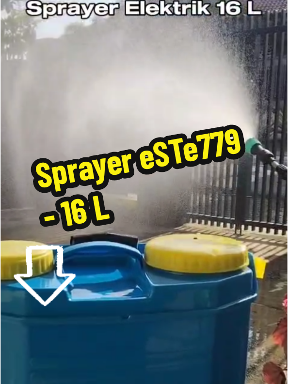Membalas @sribawon41 Sprayer Elejtrik eSTe779 kapaaitas 16 L. #sprayerelektrik #semprotanelektrik #semprotanpertanian #alatsemprotpertanian 
