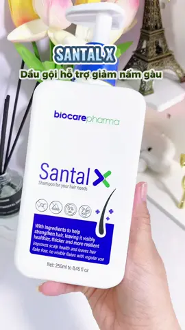 Dầu gội hỗ trợ giảm gàu - nấm ngứa da đầu  #Biocarepharma #SantalX #Daugoitrigau #DaugoiSantalX #xuhuongtiktok #review #fyp 