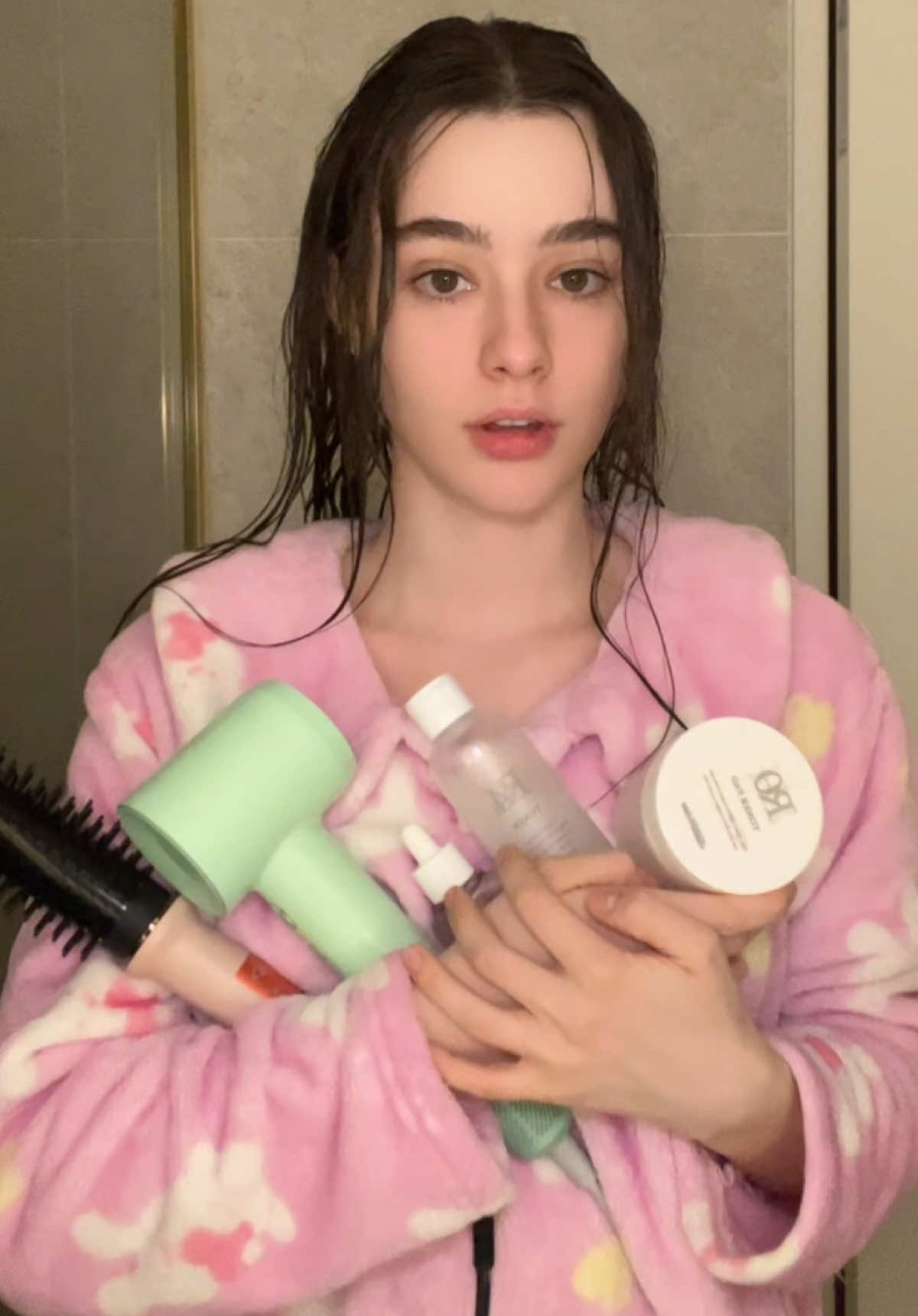My after shower routine ✨🧼  Skincare product are from #natureclass #amazon #koreanskincare #riceskincare #showerroutine #bodycare 