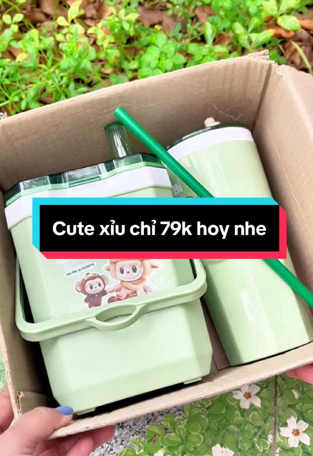 Combo 2 món gồm 1 thùng đá mini 1.2L và ly chỉ 79k #giadungzyhome #binhdamini #binhgiunhietcute #binhgiunhiet #xuhuong  @GIA DỤNG ZYHOME 🌿 