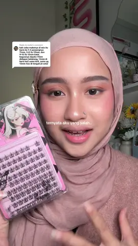 Replying to @mutia PANTESANN kemaren kayak kurang cetar pdhl liat bulunya panjang2 ternyata aku yg salah.. menurut kalian gimana? #fakelashes 