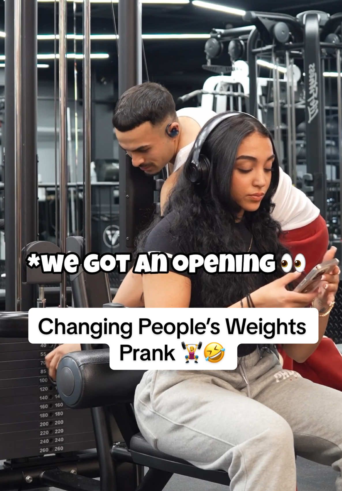 I Tossed My Jersey At Her 🤣🏃‍♂️ #fyp #prank #fypシ #foryoupage #GymTok #Fitness #lol 