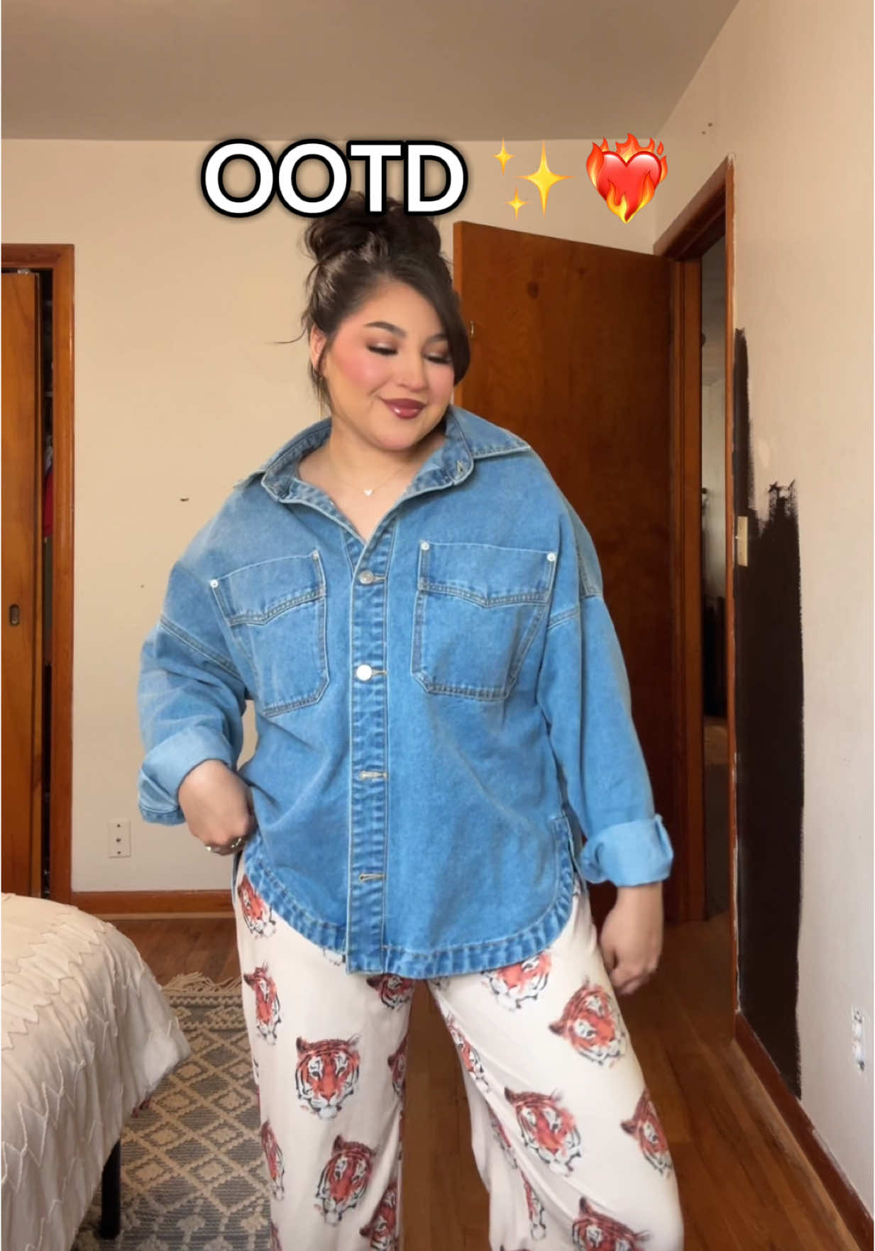 Yall know how much I love this Jean jacket 🥰❤️‍🔥✨ #OOTD #ootdinspo #denimjacket #denim #BeautyTok #hairtok #dopaminedressing #dopamine #ootdspring #ootdinspiration 