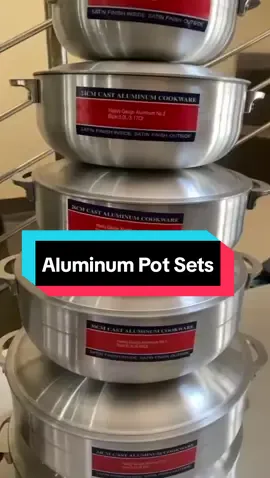 6PCS POLISH ALUMINUM COOKWARE SET  PRICE: N100,000 Order on WhatsApp via link in bio  #cookwareset #aluminiumpot #aluminiumcookwareset #kitchenessentials #kitchenwares #pots 