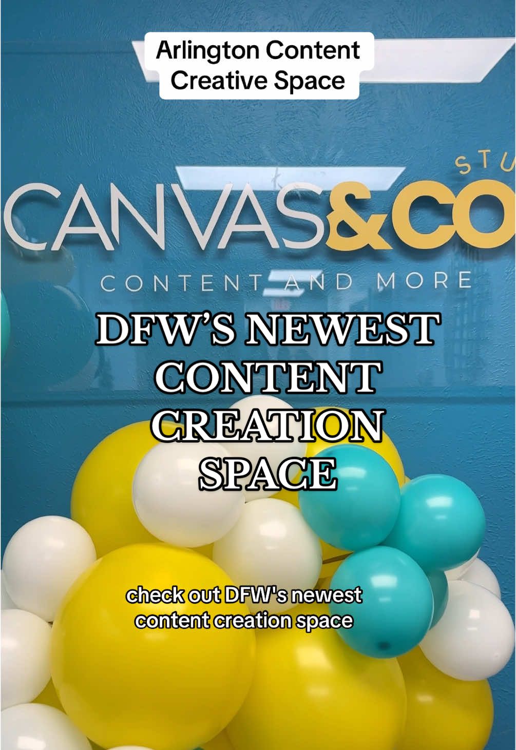 DFW has a new content creation space-Canvas & Co Studio! The books are open, so book your next creative session!  📍 120 E Abram St B, Arlington #dfwcreatives #dfwcreativespace #creativespace #creativespaces #contentstudio #dfwcontentstudio #canvascostudio #canvasandcostudio 
