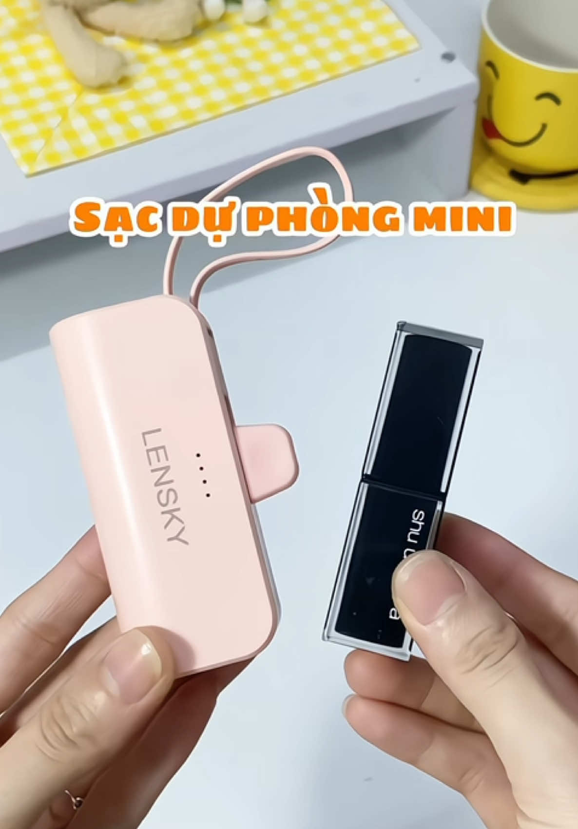 Sạc dự phòng mini tiện lợi #sacmini #sacduphongminilensky #xh #unboxing #fyp 
