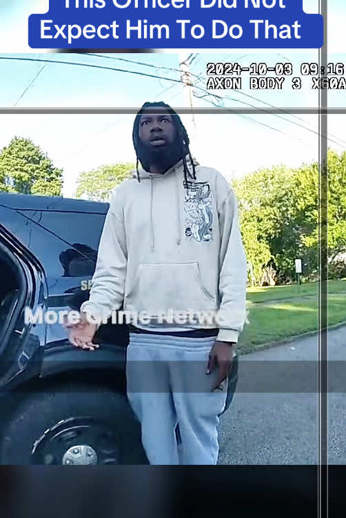 This Officer Did Not Expect Him To Do That #cops #copsoftiktok #bodycam 