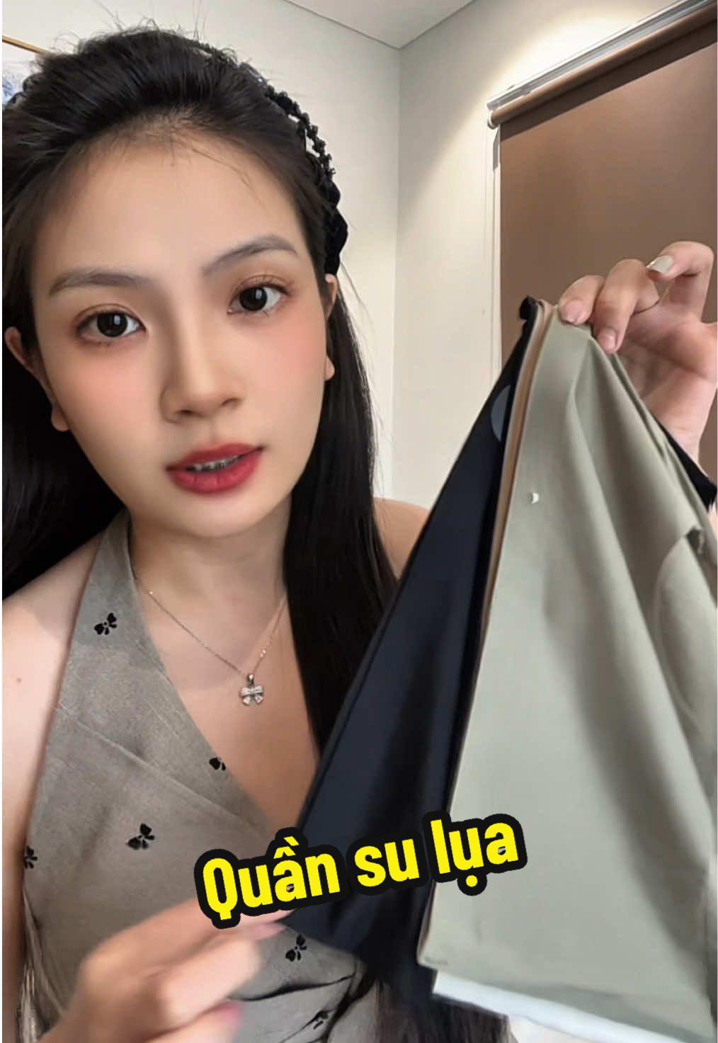 Combo quần su lụa 7A #quanchip #dolot #review 