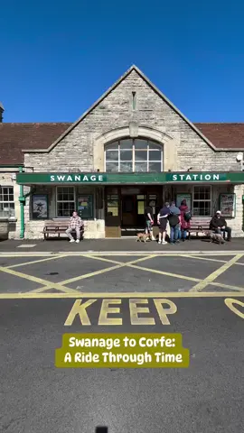 A Scenic  Ride to the Past #corfecastle #purbeck #dorset #swanage #railway #travel #fyp #foryoupage❤️❤️ #railwaystation 