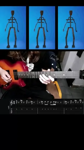 Dancing Endoskeleton Tabs #guitar #guitarcover #cover #guitarist #song #tabs #tab #guitartab #guitartabs #tablature #tablatura #melody #doubletrack #brainrot #Endo #distortion #distortionpedal #goofy #goofyah #goofyahh