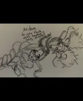 Aeriden and Cha-Pik. Just some quick doodles for them both. #artistsoftiktok #artvideo #togetherineveryuniverse #fyp 