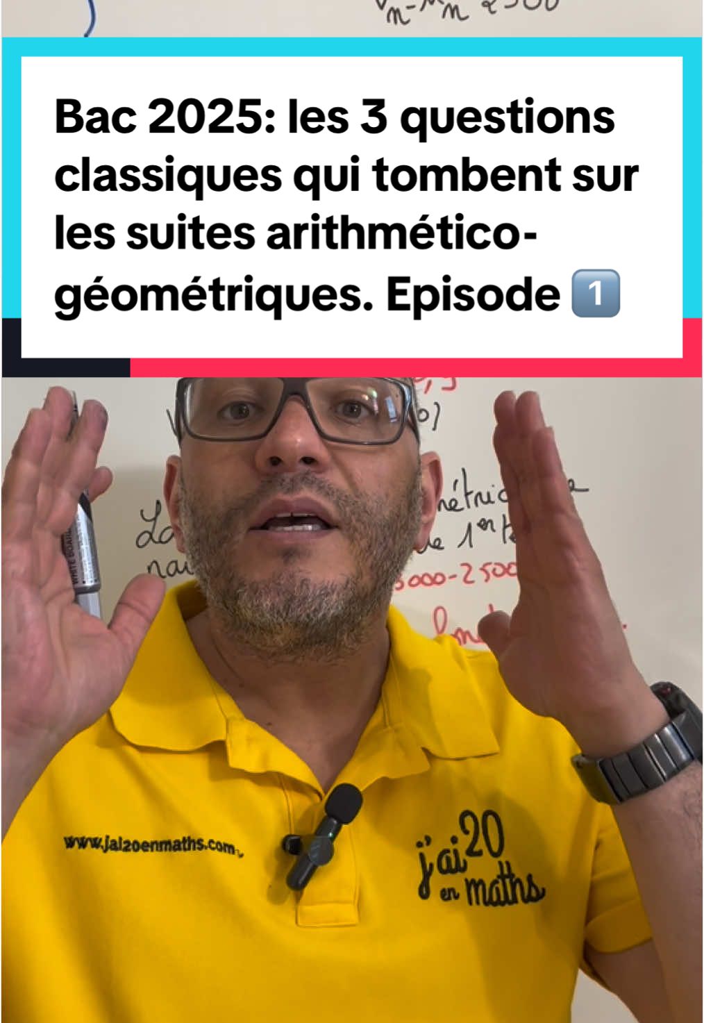 Bac 2025: les 3 questions classiques qui tombent sur les suites arithmético-géométriques. Episode 1️⃣ en route vers le bac . Suites. #jai20enmaths #maths #studygram #studytok #bac2025 #bac #revisions #specialitemaths #spe #study #studywithme #StudyTips #suite 