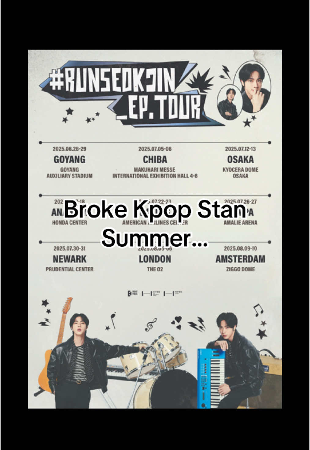 We’re all broke 😭 #kpop #kpopstan #kpopconcert #kpoptour #jin #bts #straykids #ateez #blackpink #therose #enhypen #xikers #xdinaryheroes 