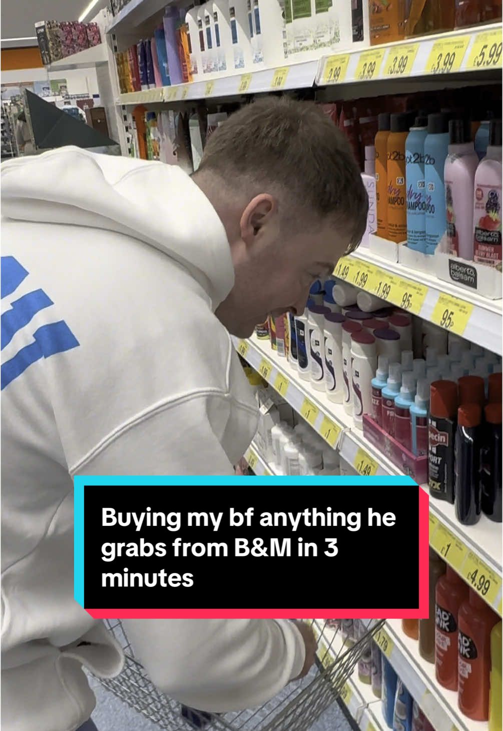 He’s terrible at shopping even when it’s free 😂 #viral #fyp #shopping @B&M Stores 