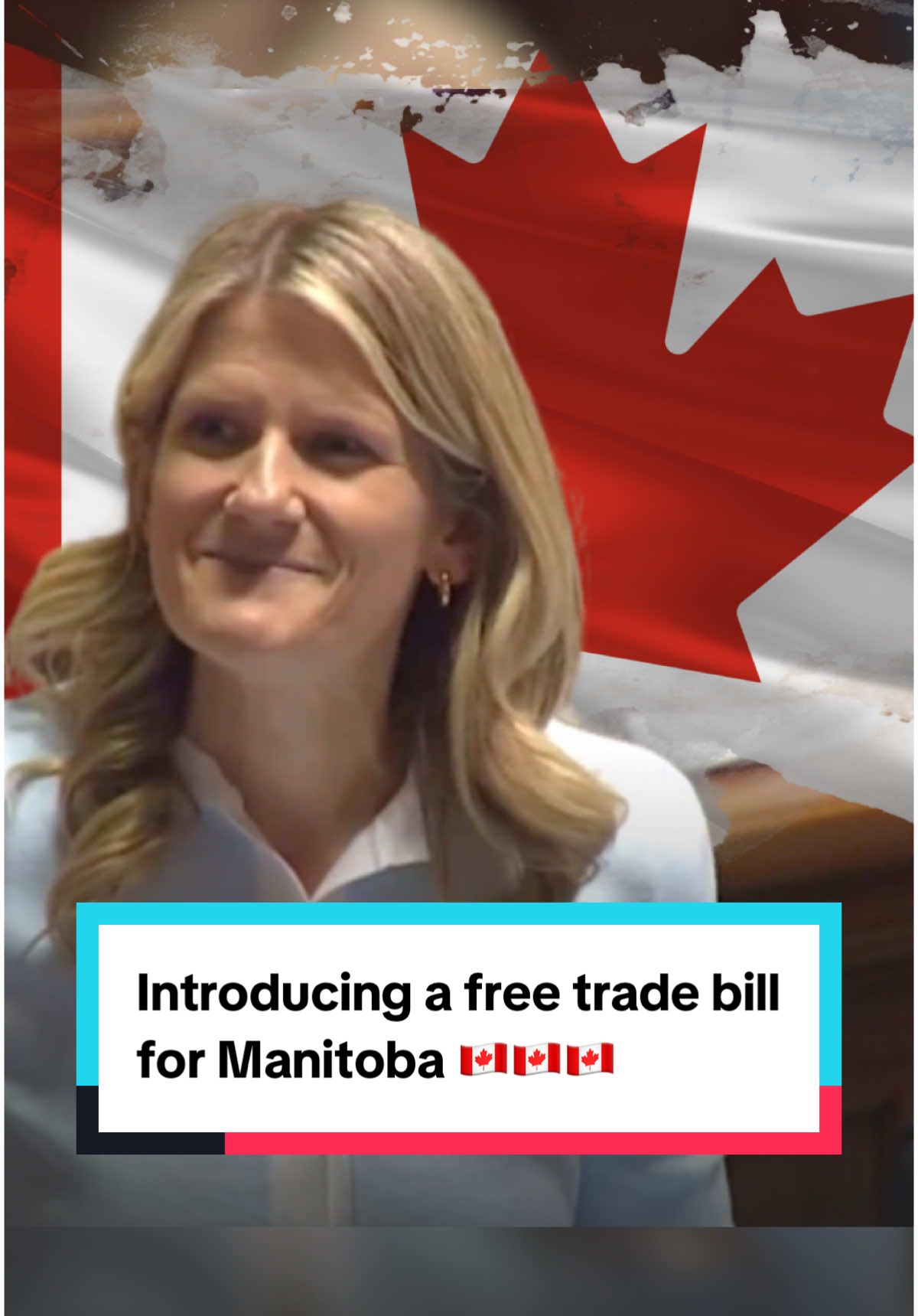 Let’s break down trade barriers and grow Manitoba 🇨🇦🦬 PC Finance Critic and Midland MLA Lauren Stone introduced ‘The Free Trade and Mobility Within Canada Act’ on Tuesday to make it easier for Manitobans to do business across the country by eliminating trade barriers for any province that does the same for Manitoba. Interprovincial trade barriers cost the Canadian economy billions each year. Provinces are moving at lightning speed toward Canadian free trade in response to tariffs. This bill sends a clear message that Manitoba is open for business. Bill 227—modelled after legislation in Nova Scotia, PEI, and BC—would ensure goods & services from reciprocating provinces are treated as if they were locally manufactured or produced, exempting them from any additional fees or testing requirements for use in Manitoba. The bill would also require that skilled professionals who are certified in reciprocating provinces be recognized to work in Manitoba within 20 days, as long as they’re in good standing and carry adequate insurance in their own jurisdiction. Eliminating internal trade barriers could boost Canada’s economy by up to $200 billion and lower prices by as much as 15%. This bill is a logical way to boost growth, create jobs, and build a more prosperous, united Canadian economy. PCs want Manitobans to have the freedom to trade, work, and succeed across the country, but most of all, we want them building their businesses, raising their families, and finding success right here at home in Manitoba. #mbpoli #manitoba #winnipeg #fyp 