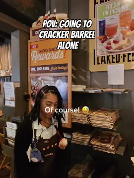 Solo dinner date at Cracker Barrel #solo #pov #fyp #fypage #dayinthelife #Vlog #alone #eating #dinner 