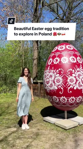 Polish Easter egg traditions - Kroszonki 😍❤️🇵🇱 Press trip - ad One of the most beautiful Easter crafts in Poland! 😍 You can see these beautiful Easter eggs at the open-air museum  in Opole.  Have you heard of this beautiful Easter Egg tradition in Poland? 🥰🪺🇵🇱 @Visitopolskie thank you for the experience!  #easter #Poland #easteregg #polandtiktok #opolskie #explorepoland 