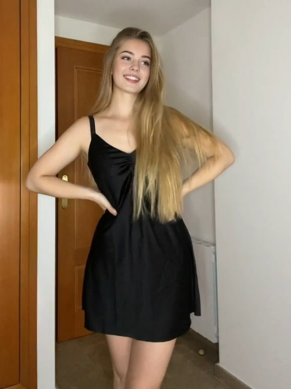 I loved this black dress #fyp #blackdress #paratiiiiiiiiiiiiiiiiiiiiiiiiiiiiiii #blonde #girls #OOTD #beauty #Lifestyle #model #realmadridfc #arsenal #fypシ゚ #blondehair #blueeyes #hairstyle #song #championsleague #champions #inter
