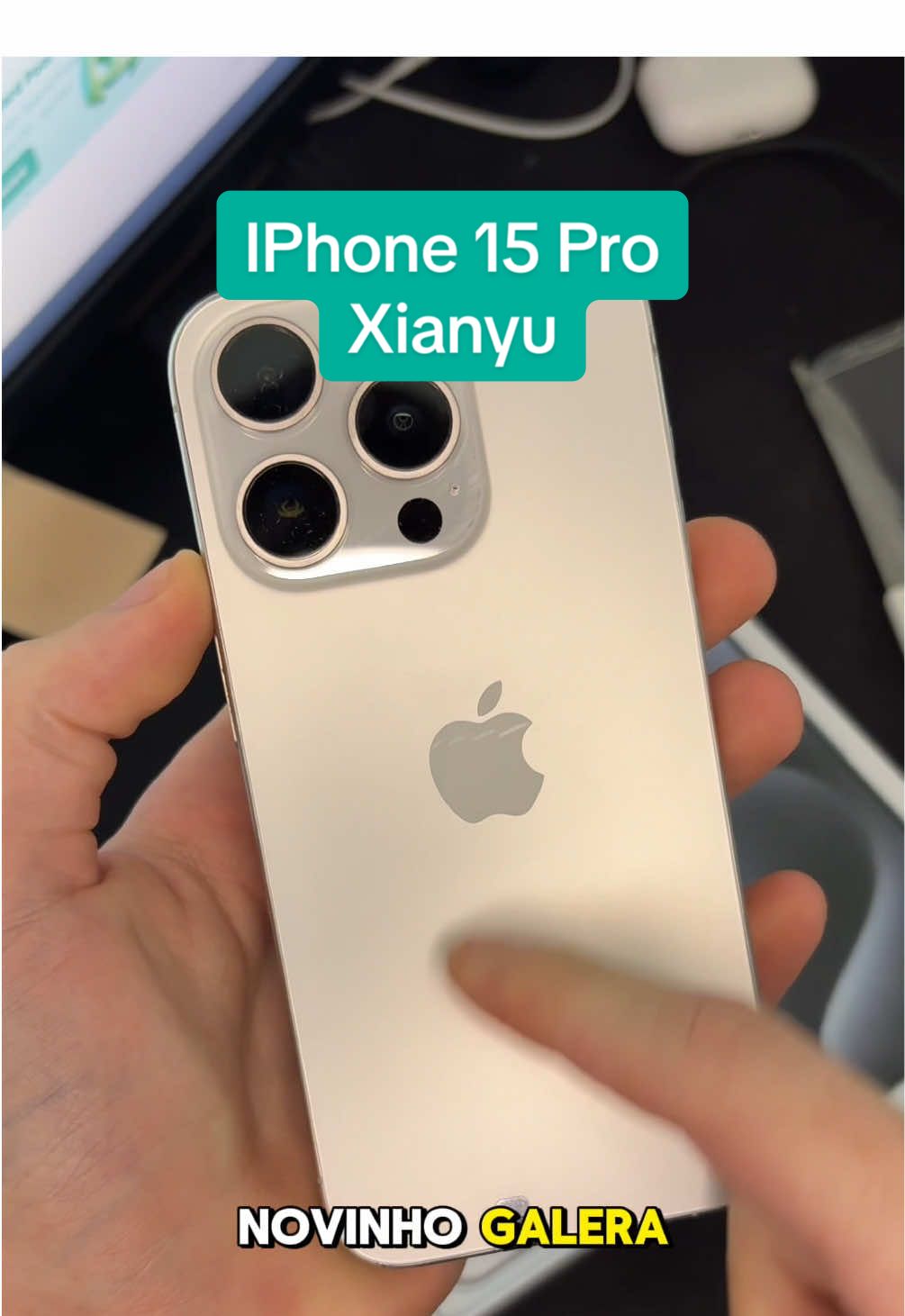 Chegou o IPhone 15 Pro do xianyu que importamos da china usando o acbuy