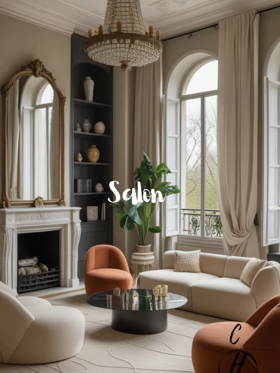 Salon Moderne Haussmannien avec Vue sur Paris Découvre quatre images d’un salon élégant et tendance, où le style haussmannien rencontre la modernité dans un cadre de rêve avec vue imprenable sur Paris. Moulures sophistiquées, parquets en point de Hongrie, mobilier contemporain et lumière naturelle abondante créent une ambiance chic et intemporelle. Tu aimerais vivre dans un salon comme celui-là ? Explore plus d’inspirations exclusives dans mon livre de coloriage de design d’intérieur – lien dans la bio de la chaîne ! Quelle ambiance préfères-tu : classique chic ou ultra-moderne avec vue ? #SalonHaussmannien #VueSurParis #StyleParisien #DécoLuxe #DesignModerne #IntérieurChic #InspirationDéco #MaisonHaussmannienne #ParisChic #SalonDeRêve