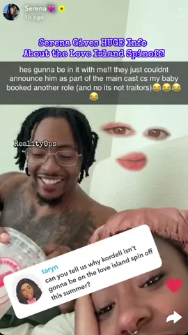 Serena shares amazing news about the Love Island spinoff, Beyond the Villa! I’m just so happy they are putting themselves first and doing this in a way that is comfortable for them. I’m entertained by those girls literally just having dinner, so I’m confident in their control. #LoveIsland #beyondthevilla #serenapage #janacraig #leahkateb #loveislandspinoff #fyp #tiktokfilmtvcompetition #ppgbackontop #kordellbeckham #miguelharichi #kennyrodriguez #realitytv #peacock 