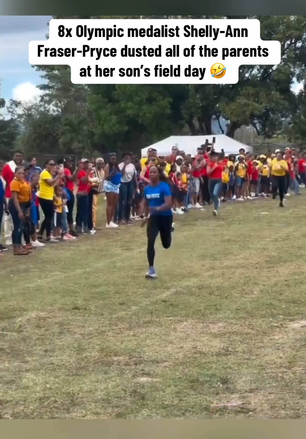 She wasn’t messing around 😂🔥 (via _suediamond/IG) #track #race #funny 