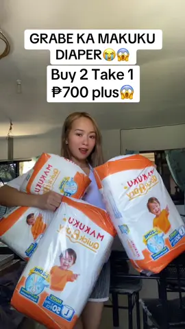 Dabest talag tong makuku quick dry diaper! Buy 2 take 1 ngayooon 😱 #makukusapdiapers #makuku #diaper #quickdry 