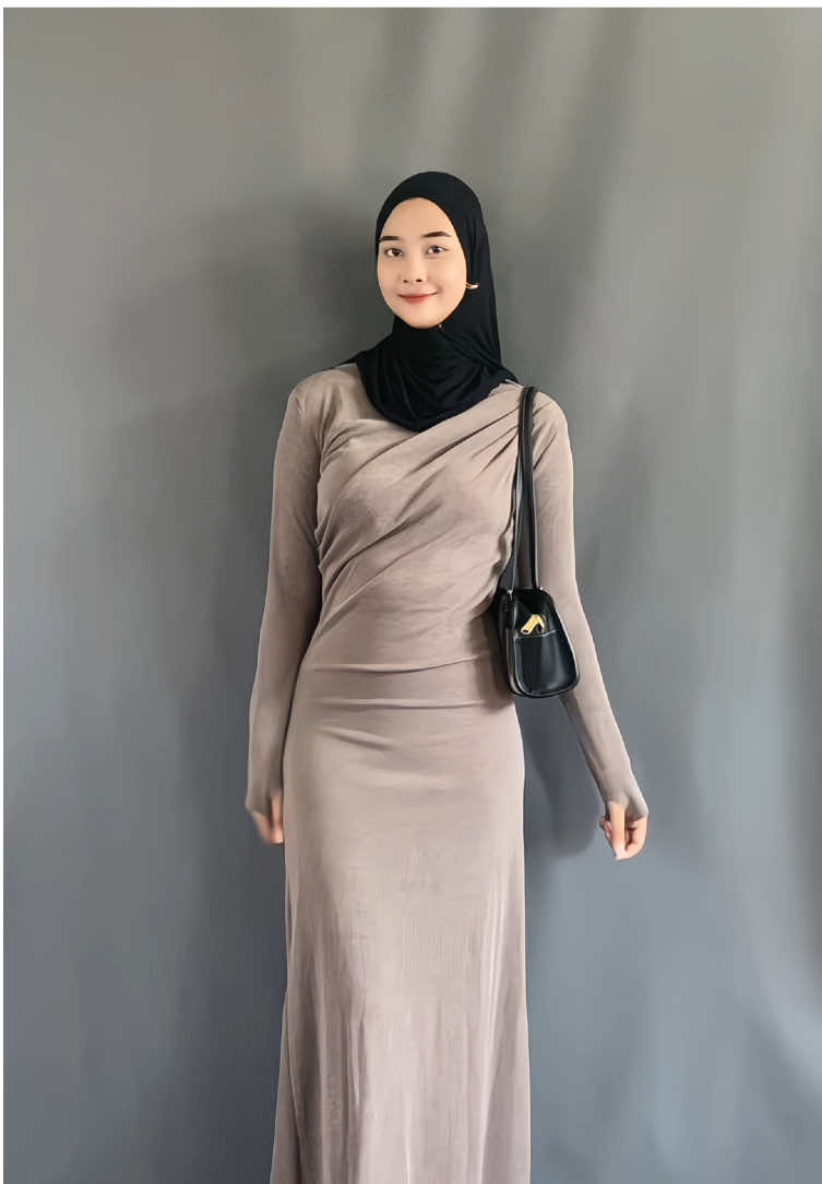#longdress #gamiswanita #ootdhijab #fyp 