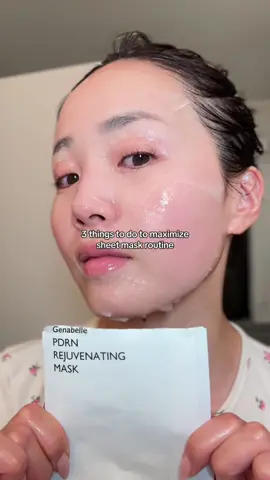 3 sheet mask hacks will maximize the effect🤍 @Genabelle USA PDRN sheet mask #sheetmask #facemask #pdrn #salmondna #salmonskin #skincare #skincarehacks #hacks #beauty #beautytips 