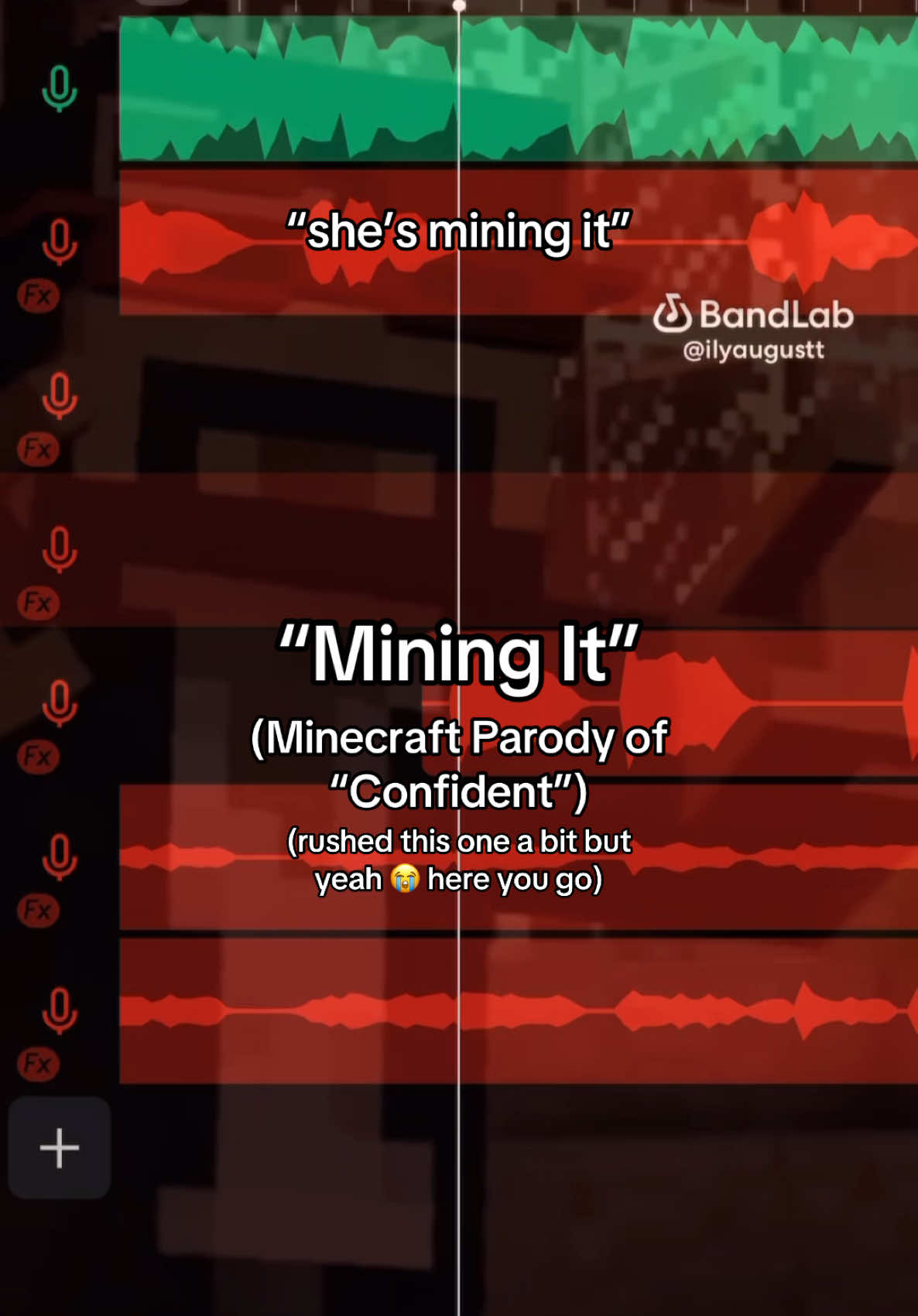 She’s mining it ⛏️ #Minecraft #minecraftsong #fyp #minecraftparody 