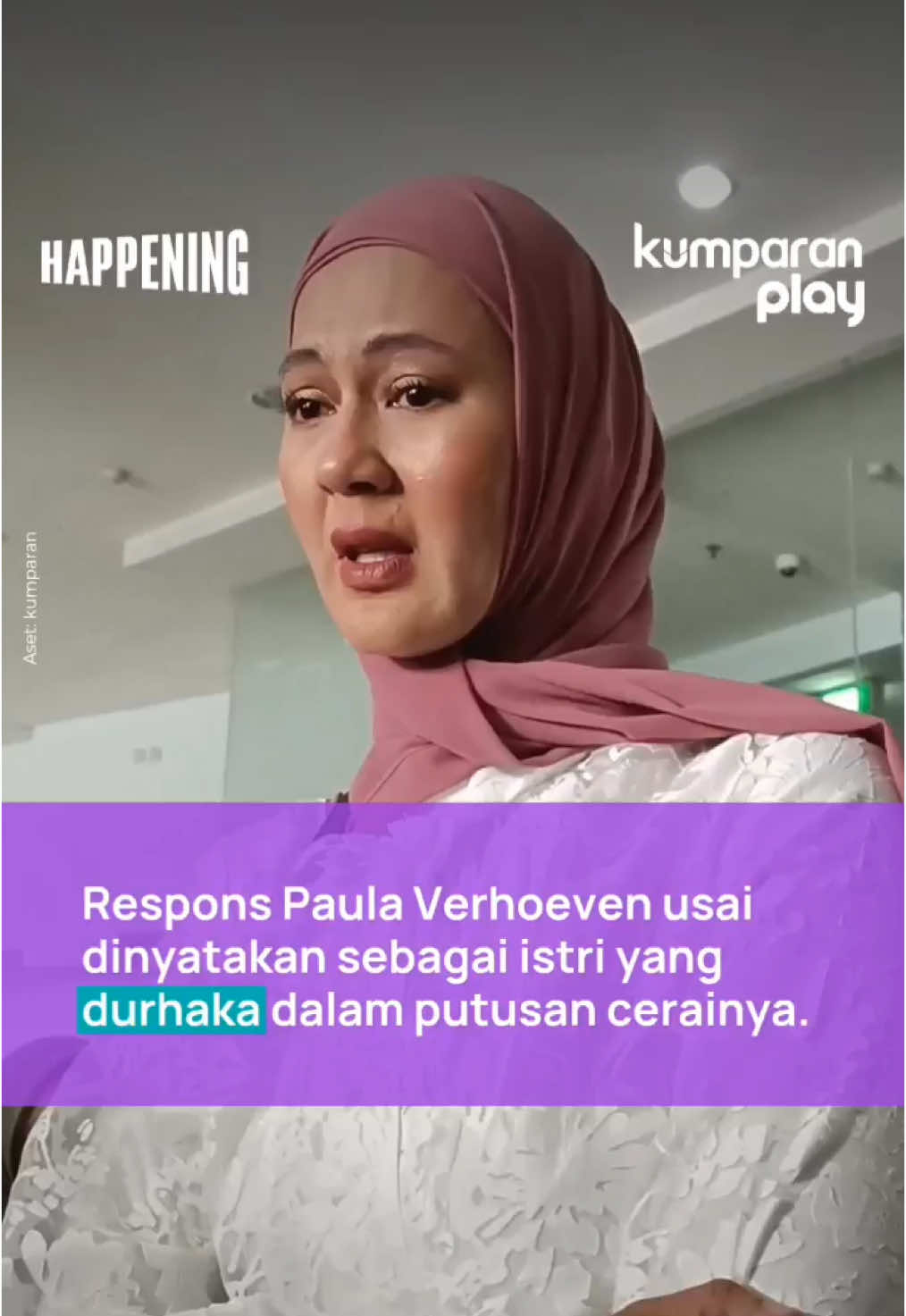 Dalam putusan cerainya dengan Baim Wong, Majelis Hakim Pengadilan Agama Jakarta Selatan menilai tudingan perselingkuhan Paula Verhoeven dengan pria lain terbukti. Oleh karena itu, Paula dinyatakan sebagai istri durhaka‼️ Aset: kumparan #happening #update #entertainment #svt #paulaverhoeven #baimwong #perceraian #rumahtangga #selebriti #perselingkuhan 