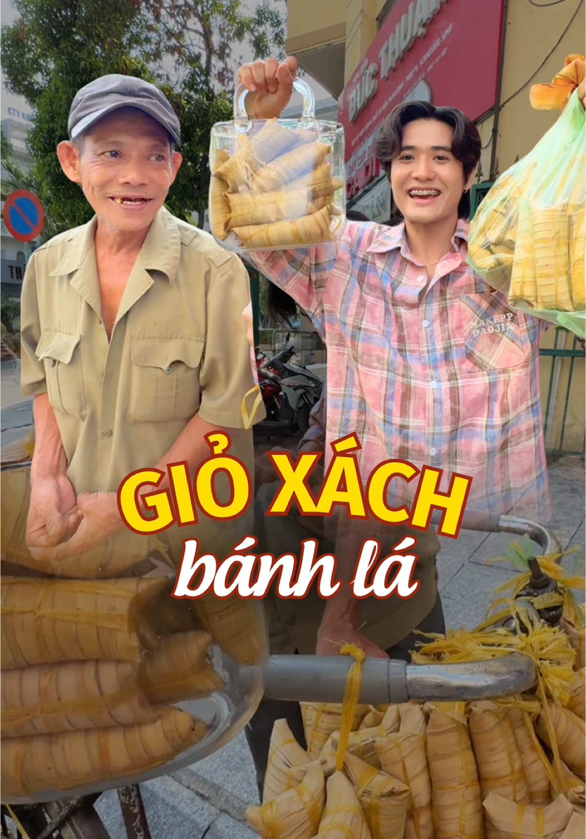 Giỏ xách bánh lá: Ông 71 tuổi, sống một mình / đi từ Bến Tre lên Sài Gòn để bán mỗi tuần hai ngày. #quankhonggo 