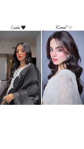 🖤🤍? #tranding #laibakhan #komalmeer #famouse #herione #actresses #tik_tok #foryoupage❤️❤️ 