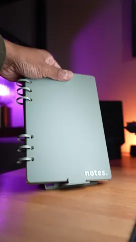 The 3D Printed Notebook STL Pack is officially released! No need to buy a notebook ever again!  This design uses refillable A5 6-Hole punched paper, and the rest is 3D printed. Complete with the front and back cover, bindings, a hidden notebook stand, and quick install page dividers as well!  The refillable paper means you can use any type of A5 6-hole paper you'd like. That includes dotted paper, ruled paper, graph paper, or even weekly planning paper!  If you want to print this yourself, grab the STL pack through the link in my bio! #3dprint #deskaccessories