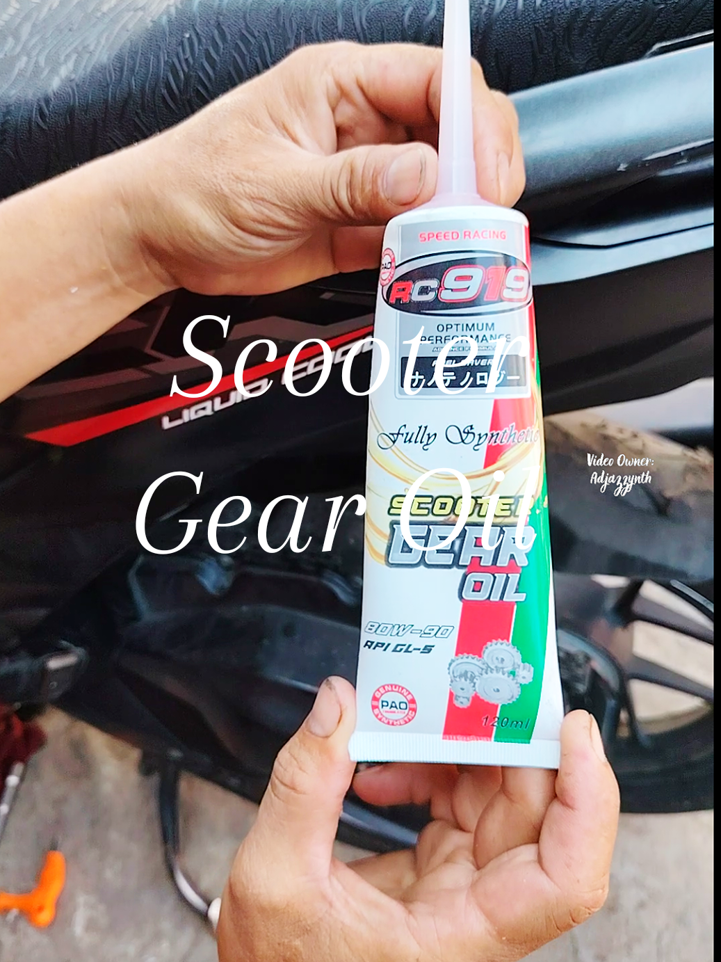 Iba talaga pag alagang RC919 fully synthetic na scooter geat oil #scooteroil #gearoil #motoroil #gearoilchange 