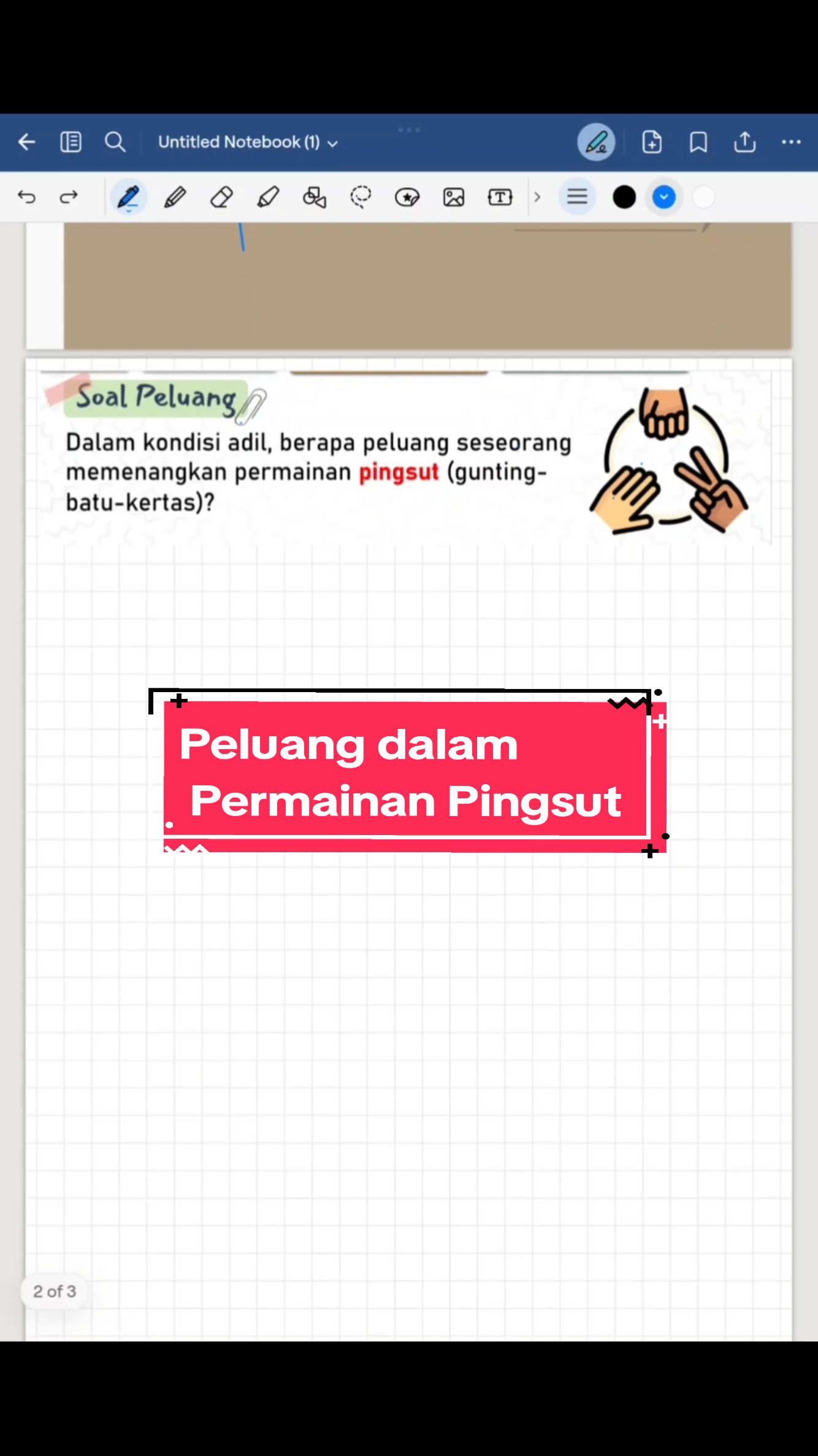 Soal peluang yang berkaitan dengan permainan pingsut #soalmatematika #peluang #pingsut #soalpeluang #matematika 
